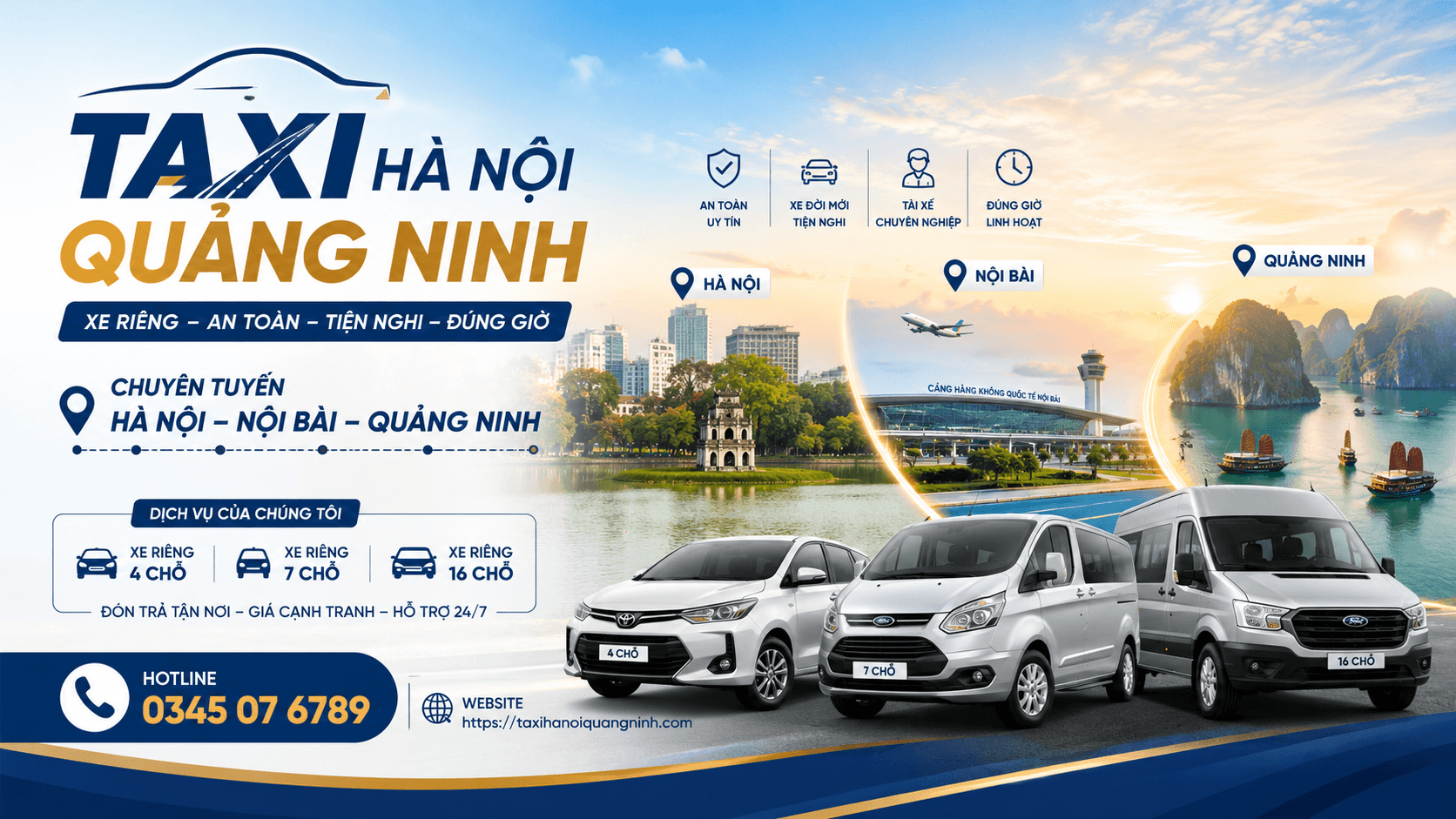 Taxi Hà Nội Vân Đồn: đặt xe riêng an toàn, giá trọn gói